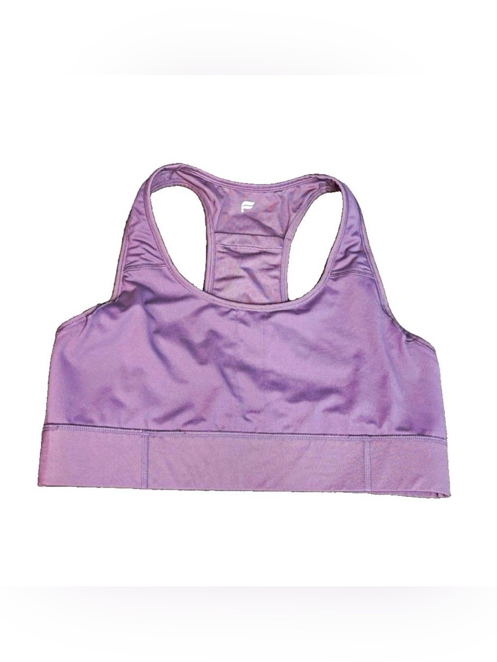 Fabletics Purple Racerback Sports Bra Women’s Small Wireless Pullover Logo